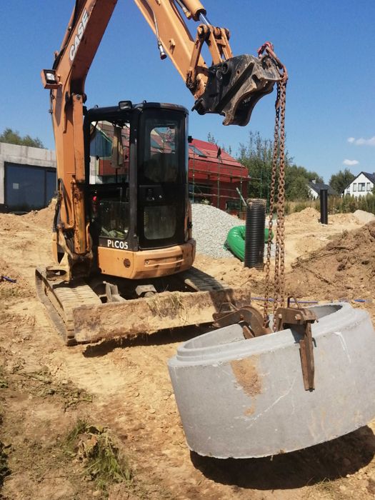 Usługi Minikoparka 5 i 3tony. Prace ziemne, Koparko ładowarka.