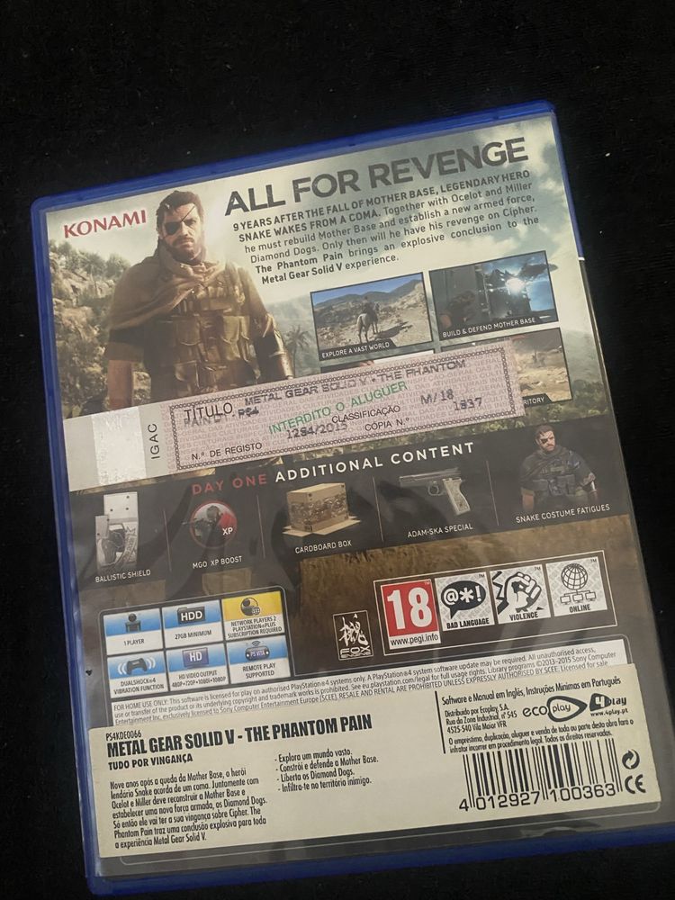 PS4 Metal Gear Solid The Phantom Pain V