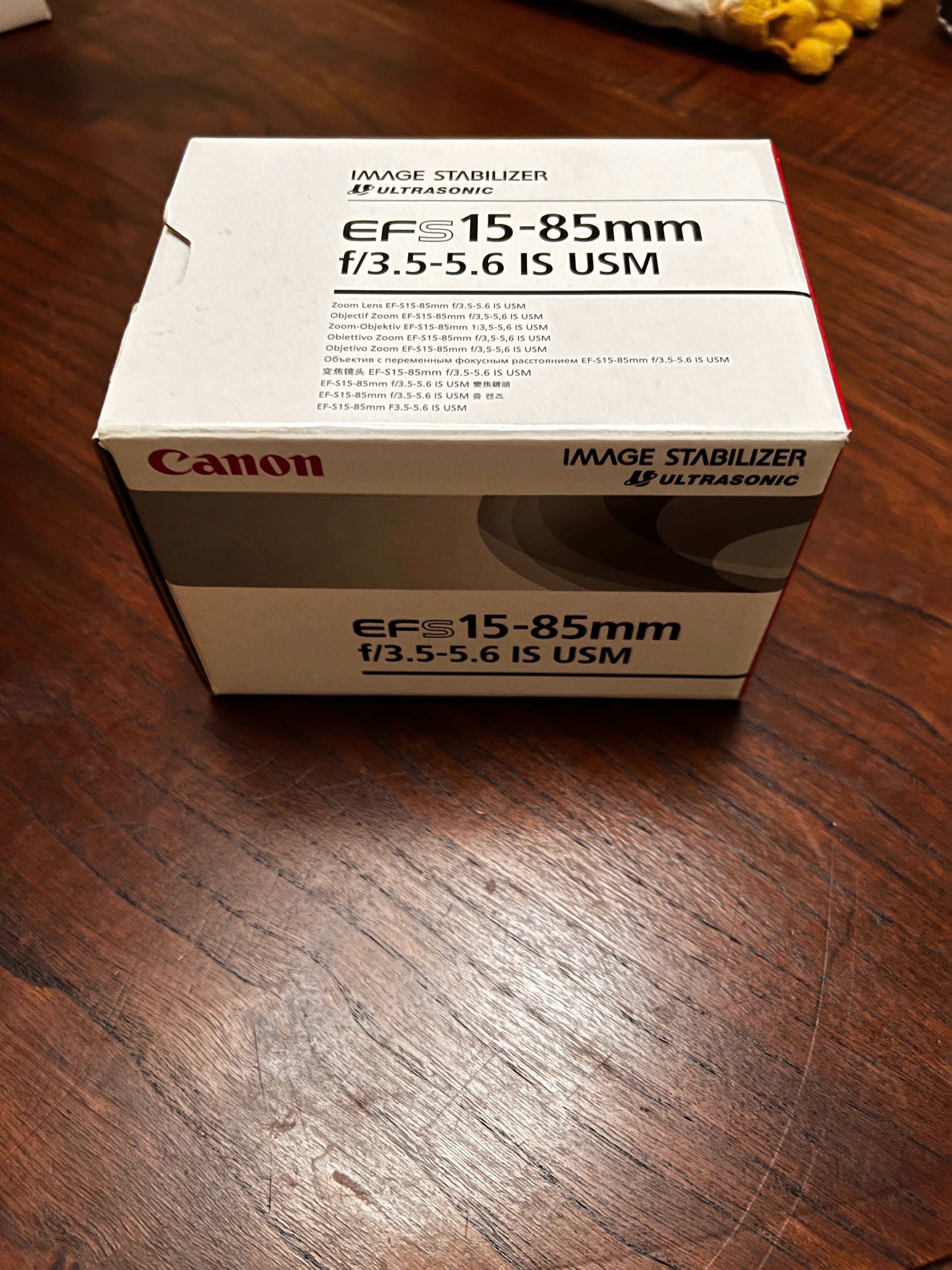 Objectiva Canon EFS 15-85mm f/3.5-5.6