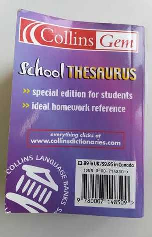 School Thesaurus angielski - Collins Gem PO ANGIELSKU