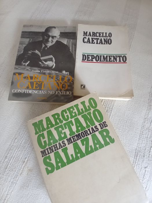 Três livros de Marcello Caetano conjunto barato