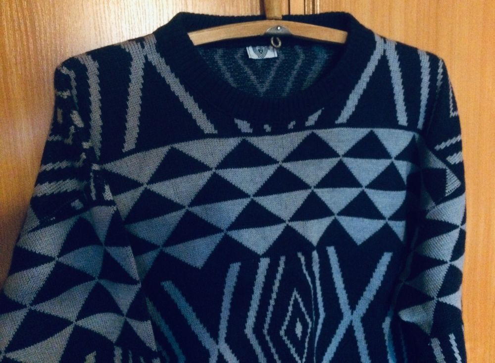 Мужской теплый свитер шерсть 100% СССР