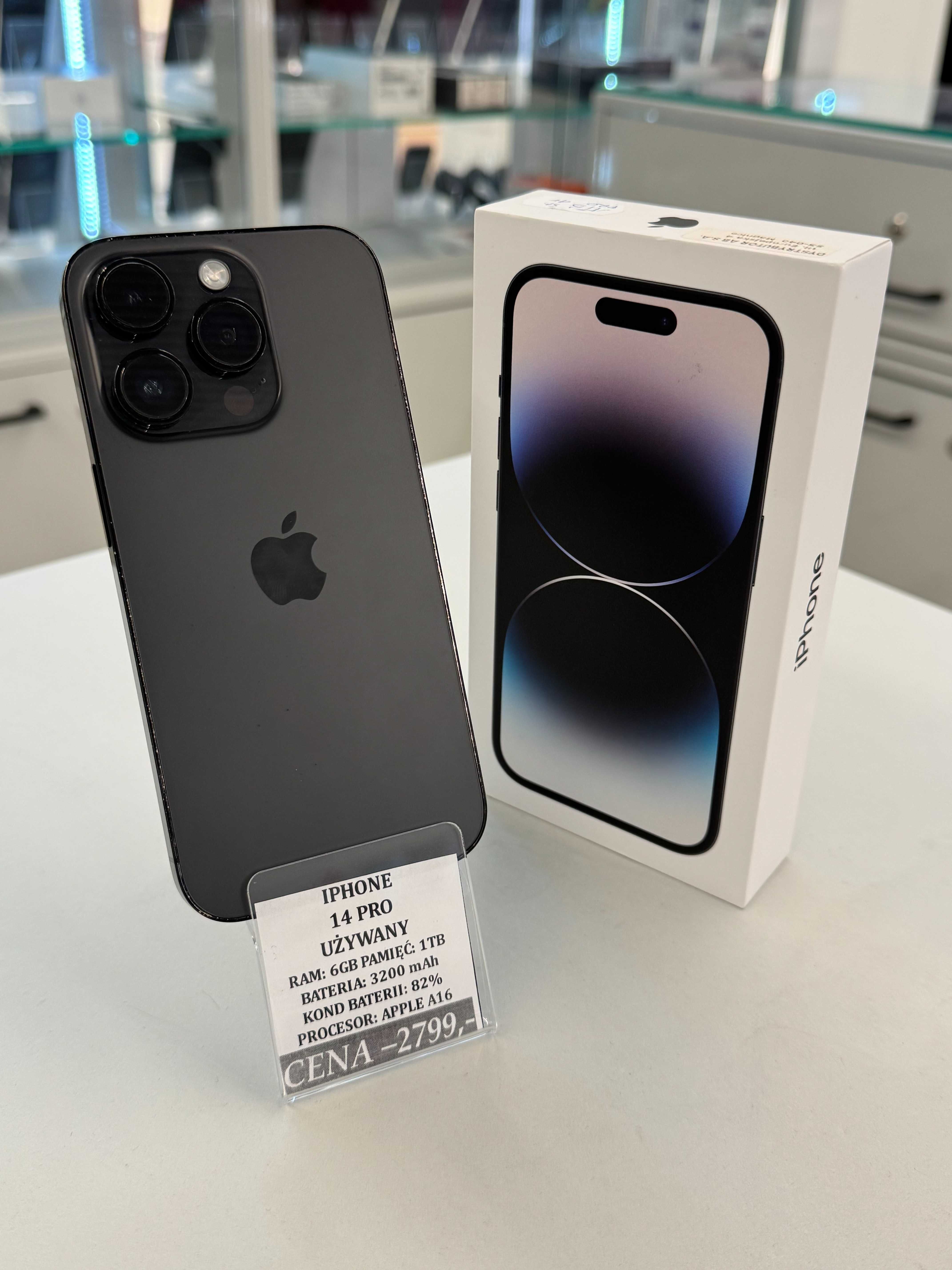 iPhone 14 Pro 1TB Bat 82% Topcase Vivo *Raty 0%