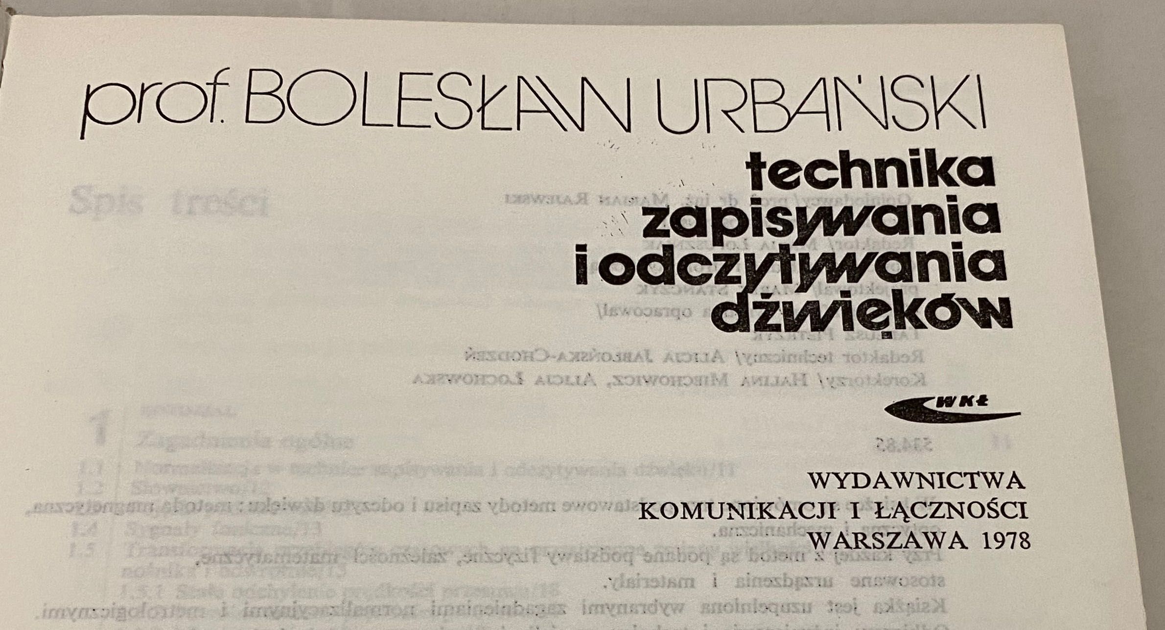Technika zapisywania i odczytywania dźwięków.