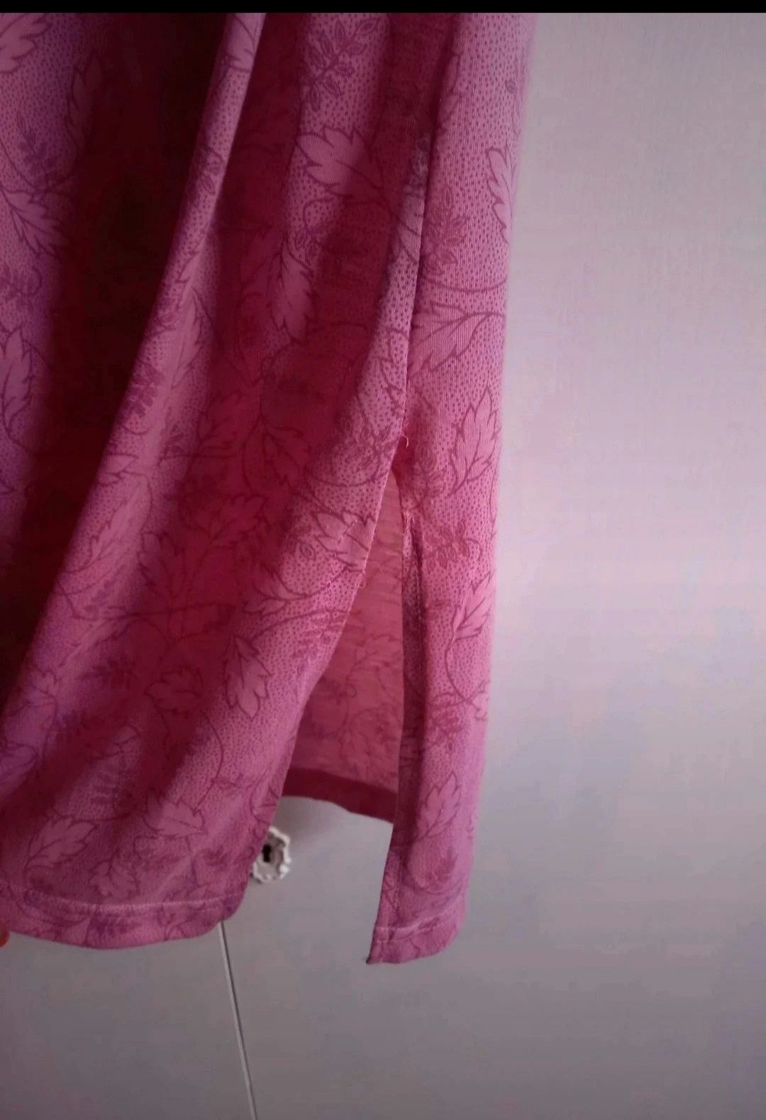 Różowa koszula nocna bawełna 38