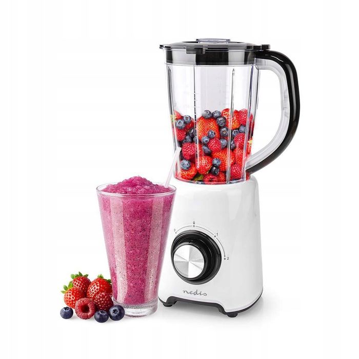 Blender Kielichowy Stojący Nedis KABL300CWT 800W 1,5L Biały