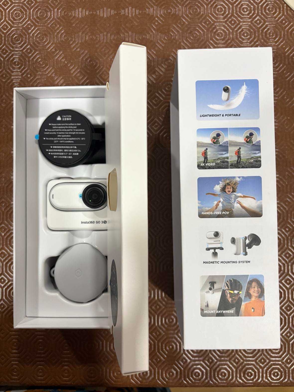 Insta360 Go 3S 128 GB NOVA - Nunca usada, com proteções originais