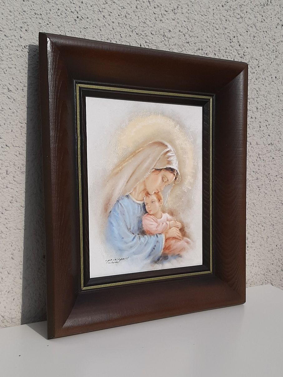 Obraz Matka Boża z dzieciatkiem 37,5 x 32,5