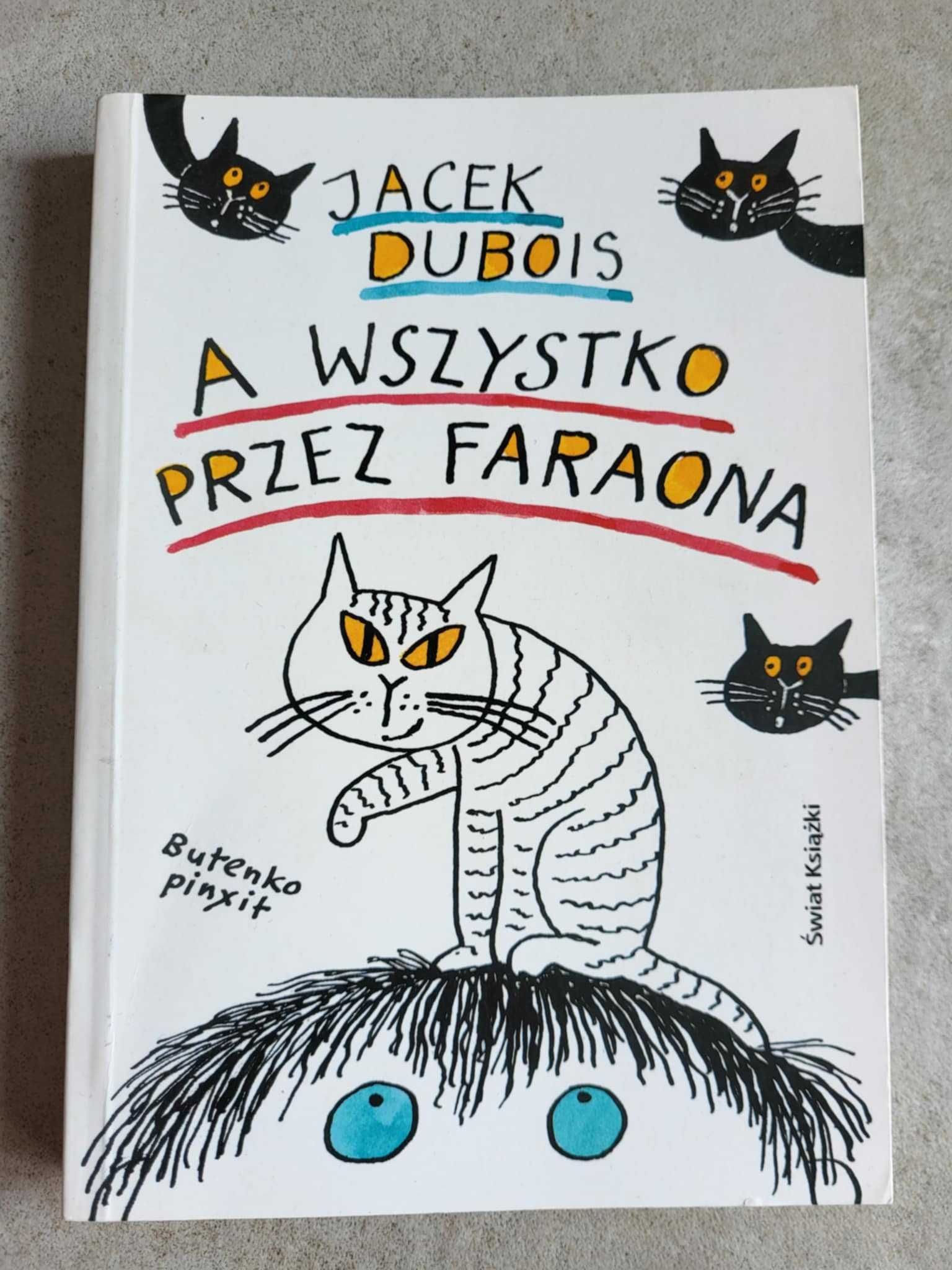 Zestaw książek "A wszystko przez faraona" i "Koty pustyni"