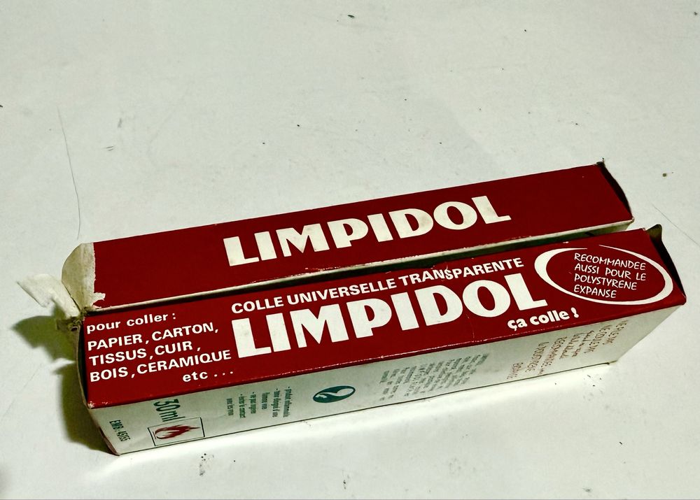 2 tubos cola Limpidol (antigos)