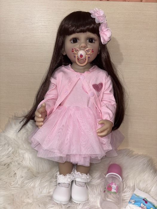 Лялька Реборн Reborn 55см!! Повністю вініл- силіконова