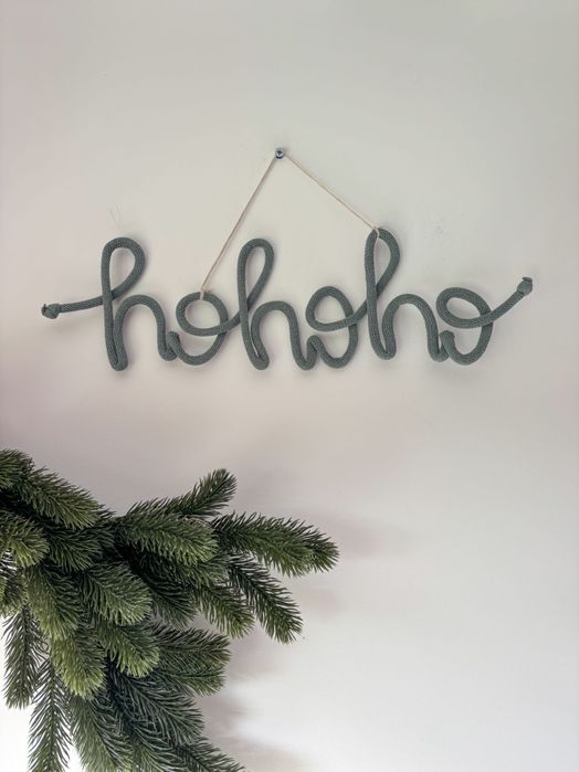 Zawieszka napis świąteczny hohoho Mikołaj święta zima christmas