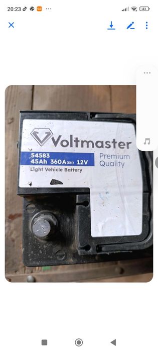 Akumulator samochodowy 12v