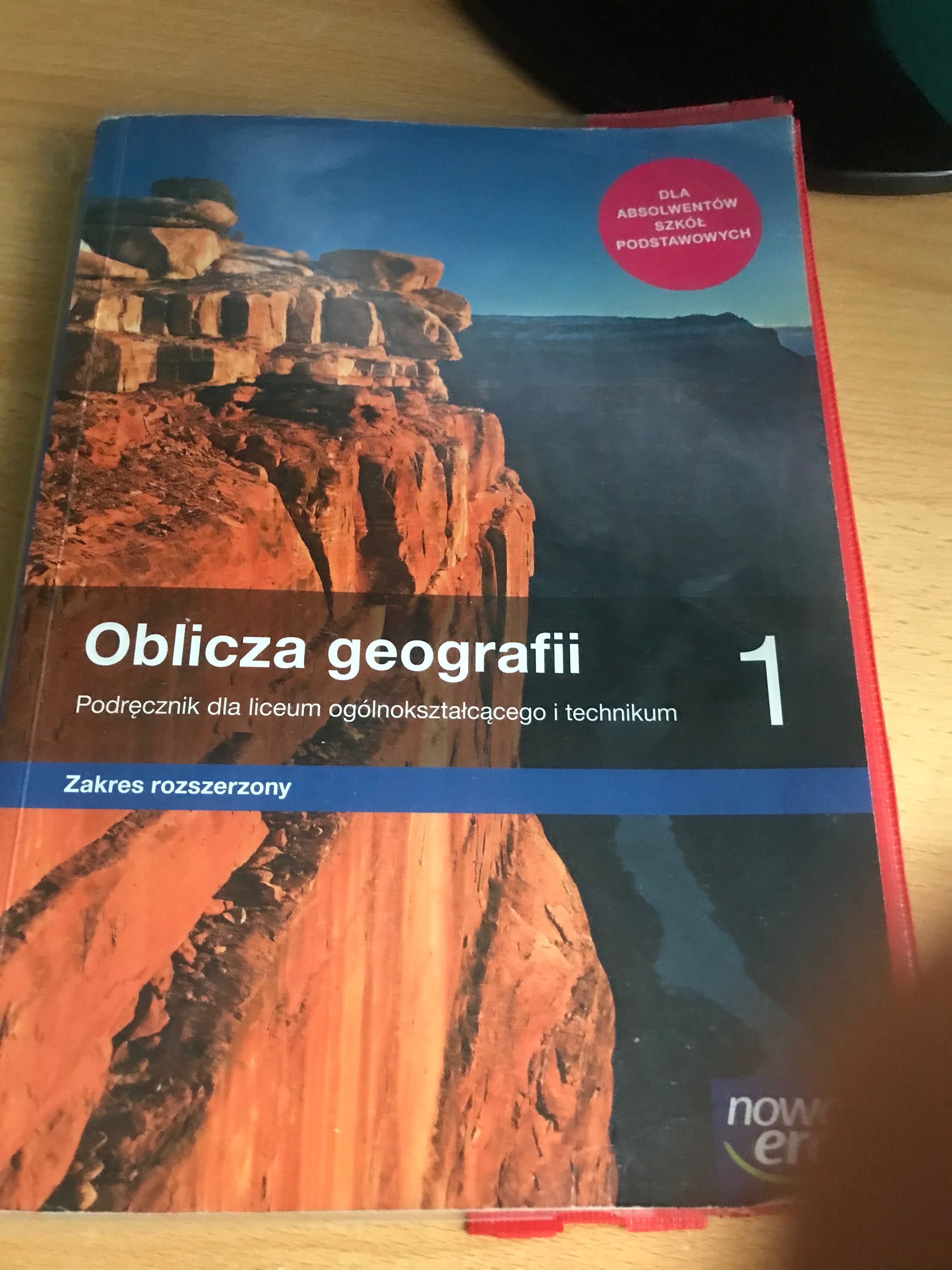 Książka do geografi oblicza geografi klasa 1 poziom rozszerzony