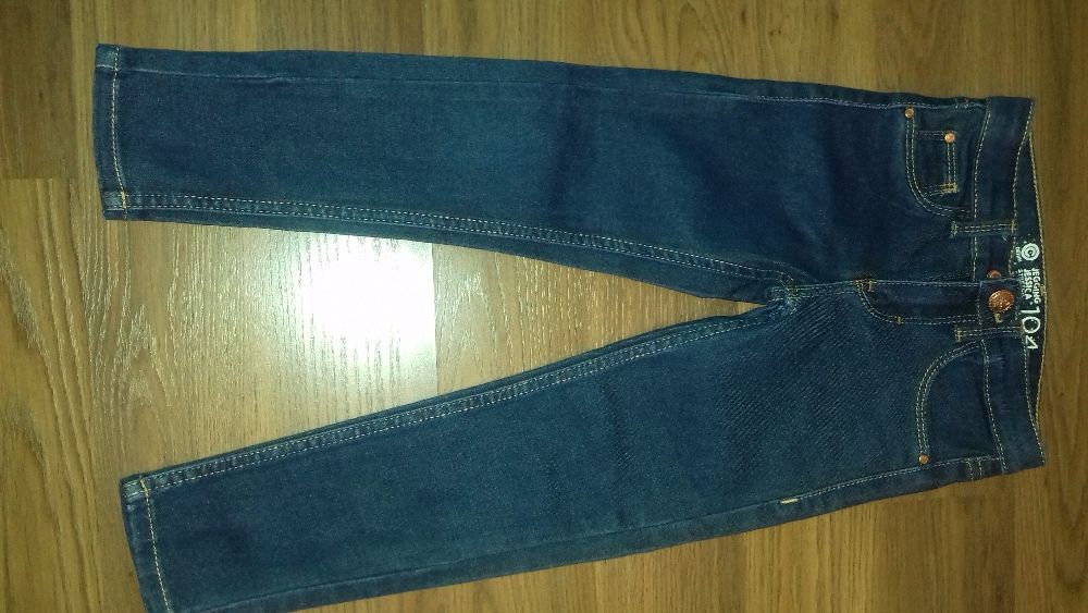 Spodnie jeansy Cubus rurki 104 i ciepłe jeginsy 98/104