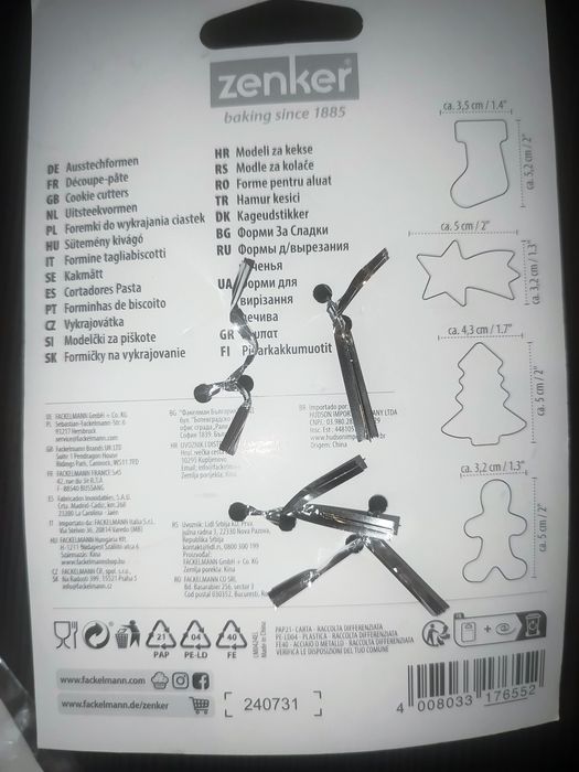 Foremki wykrawaczki do pierników A 593,