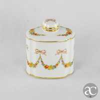 Frasco de perfume, porcelana Artibus, decorado com flores