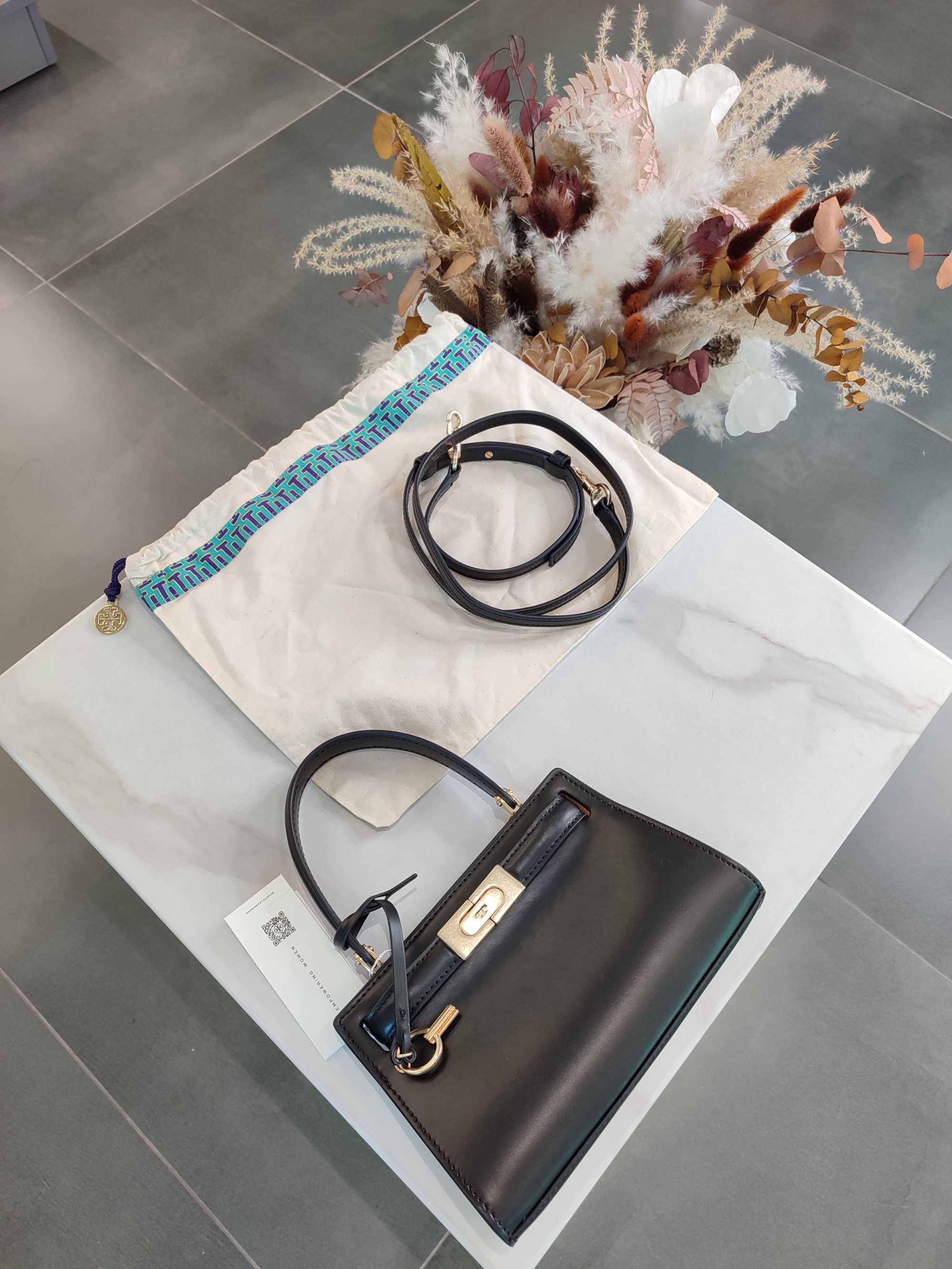 Сумка Tory Burch Lee Radziwill Small Bag Black