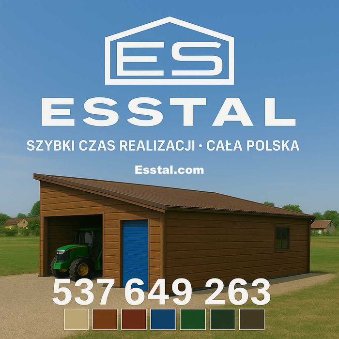 Zadaszenie - Carport | Garaż Blaszany| Wiata |Schowek|Wiatka – ESSTAL*