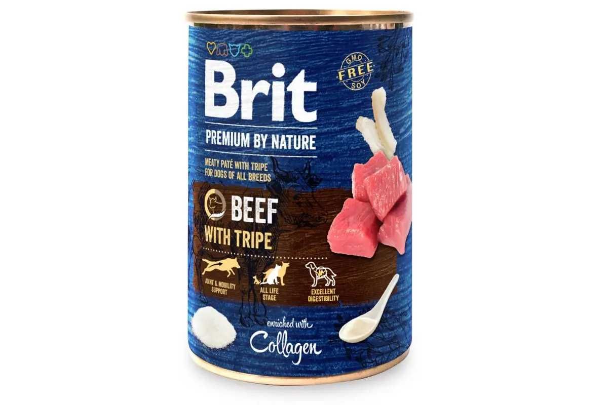 Акция Влажный корм для собак Brit Premium с говядиной