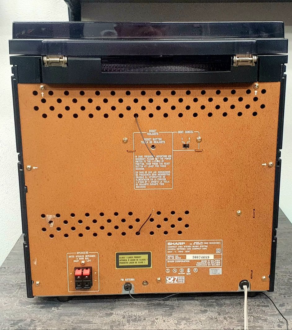 Retro Wieża Sharp CMS-150CD z gramofonem