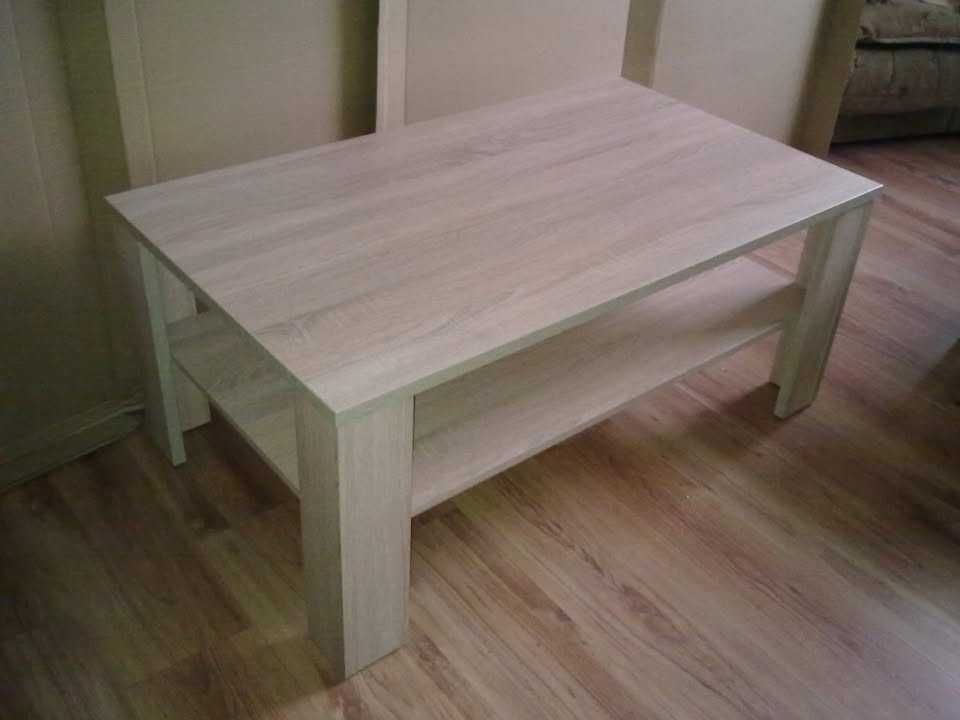 Sven 111x65x48 (Dąb sonoma lub Dąb lefkas) Nowa ława