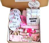 MEGA Zestaw dla Dziewczynki na BABY SHOWER - Prezent