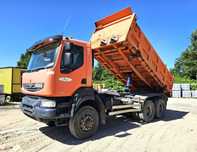 RENAULT KERAX 450DXI WYWROT trójstronny 6X6 -MANUAL-RESOR-Hydroburta !