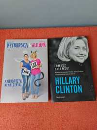 Książki zestaw 2 szt  Hilary Clinton, Młynarska i Wellman