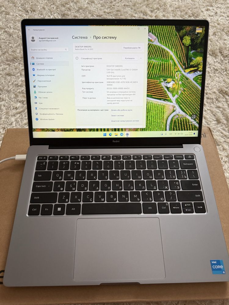 Ноутбук Xiaomi RedmiBook Pro 14 i5 16/512Gb MX550 Silver (JYY4459CN)