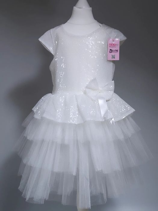Святкова біла сукня / плаття для дівчинки на 7 - 8 років