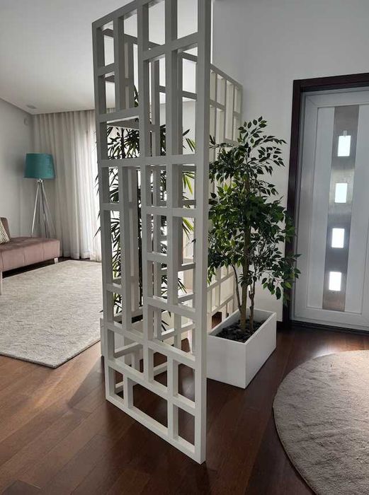 floreira de sala e biombo