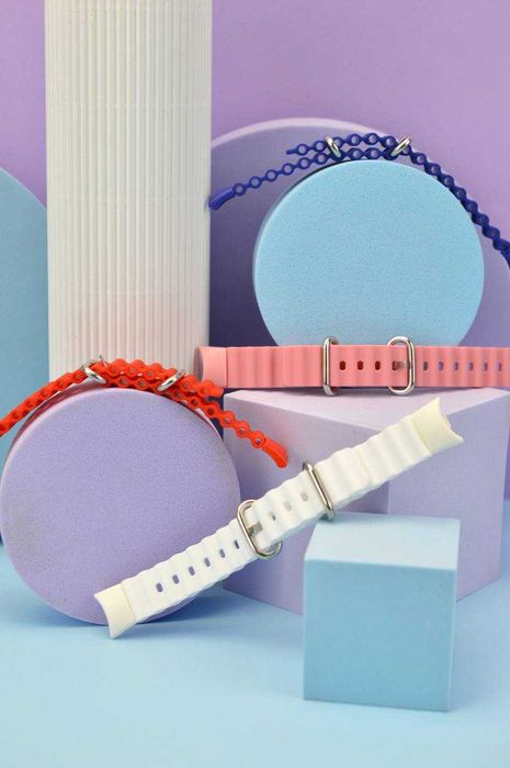 Силиконовый ремешок Ocean band для Mi Band 8 | 9 | 10 мягкий ми бенд