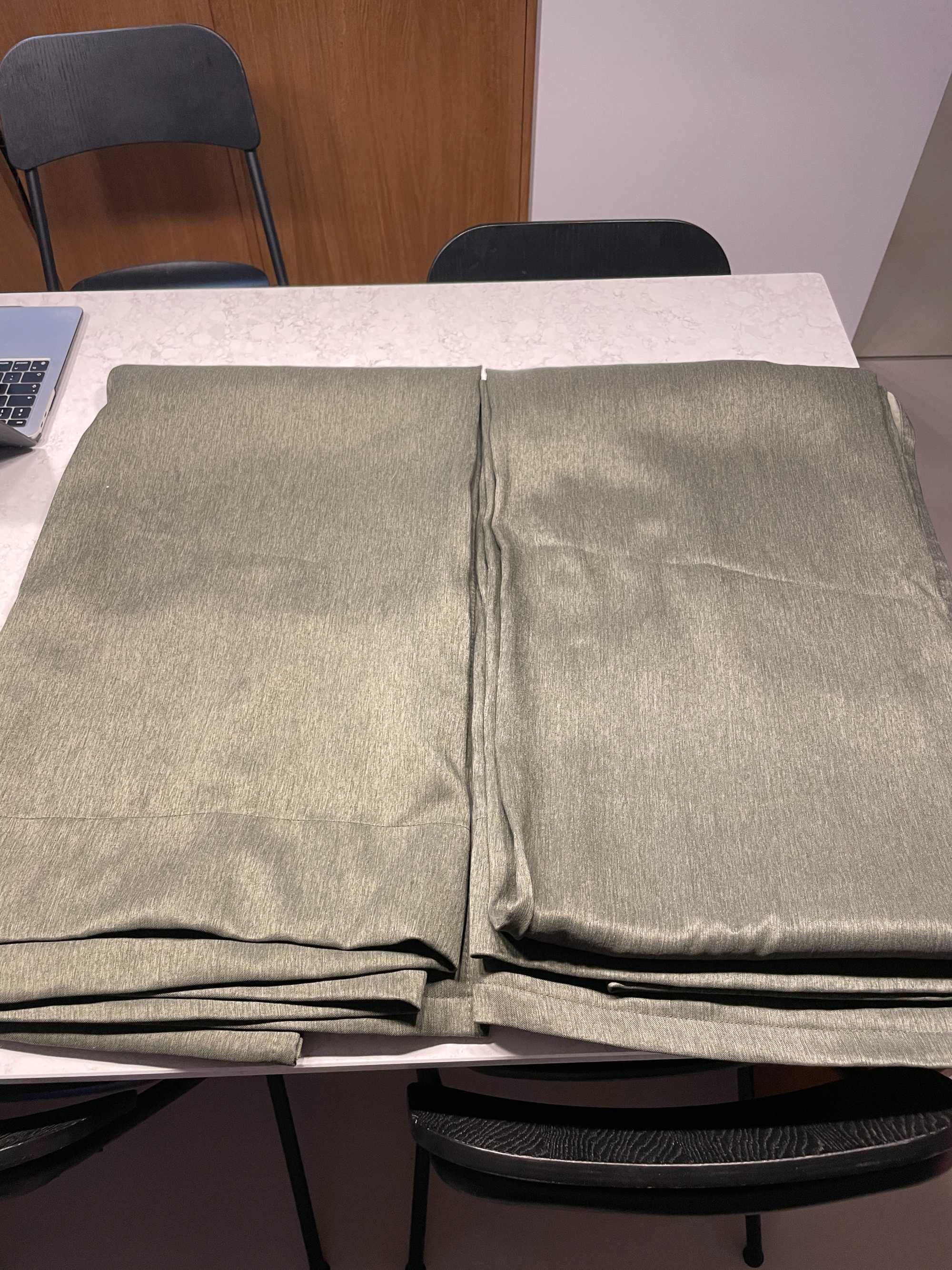 Zasłony zaciemniające IKEA BLAHUVA 145x300 - zielone, OKAZJA!