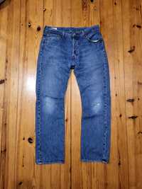 Niebieskie dżinsy Levi's W34 L32 vintage kultowe 501