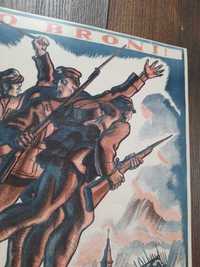 Plakat patriotyczny, Do broni!, wojsko, A4, obraz na ścianę, 1919