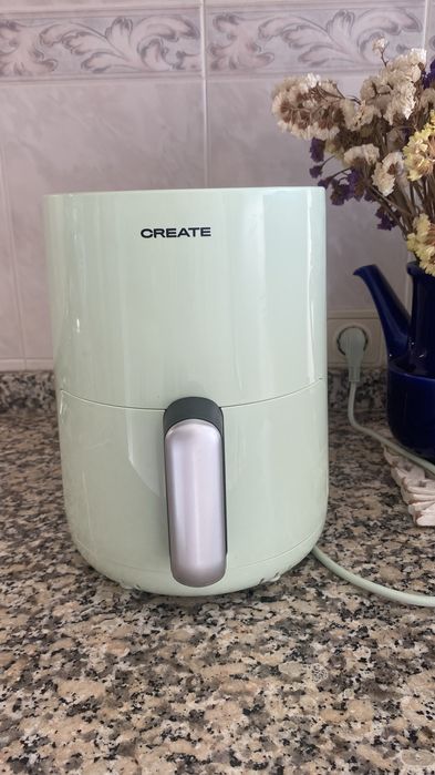 Air fryer 1,5L, verde pastel