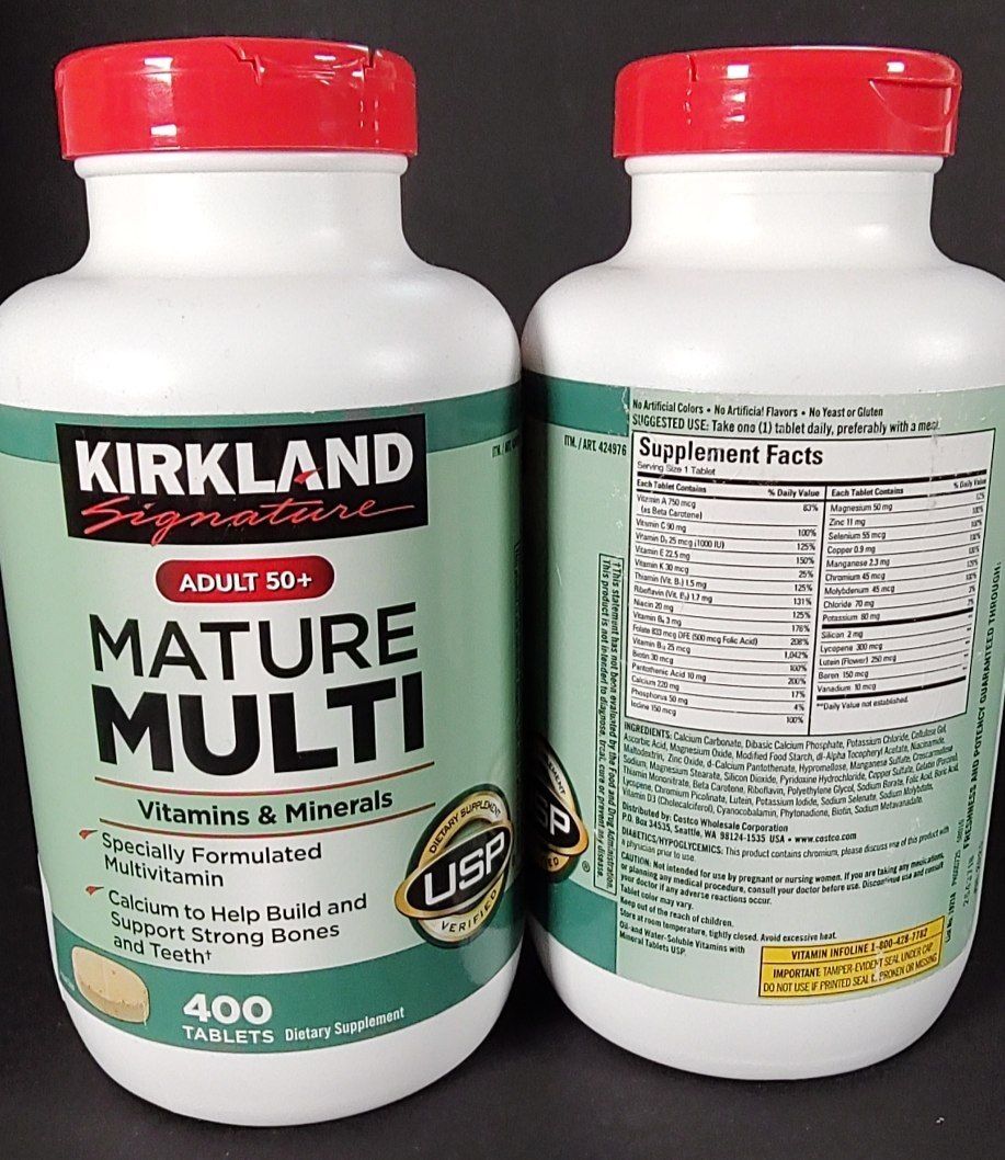 Вітаміни для дорослих,50 років і старше Kirkland США Біотин, цинк,мідь