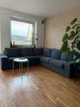 Naroznik Ikea kivik granatowy 257x257cm