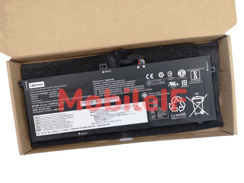 Акумулятор Lenovo ThinkPad X390, SB10K97657, L18C6PD1 Original