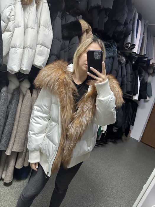 Пуховик с мехом