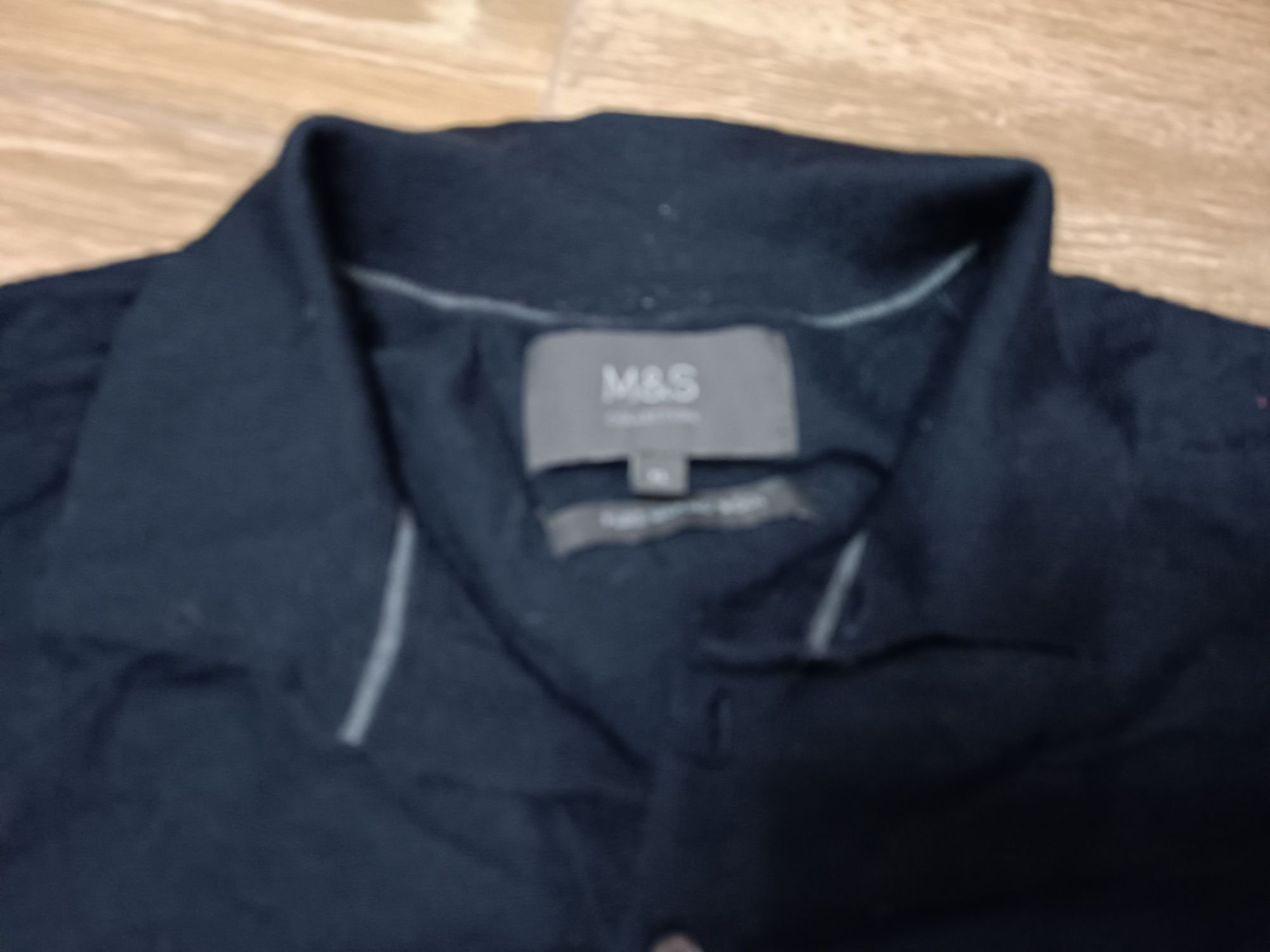 Sweter granatowy rozmiar XL M&S collection pure merino wełna 100%