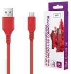 Setty kabel micro-USB 1,0 m 2A czerwony