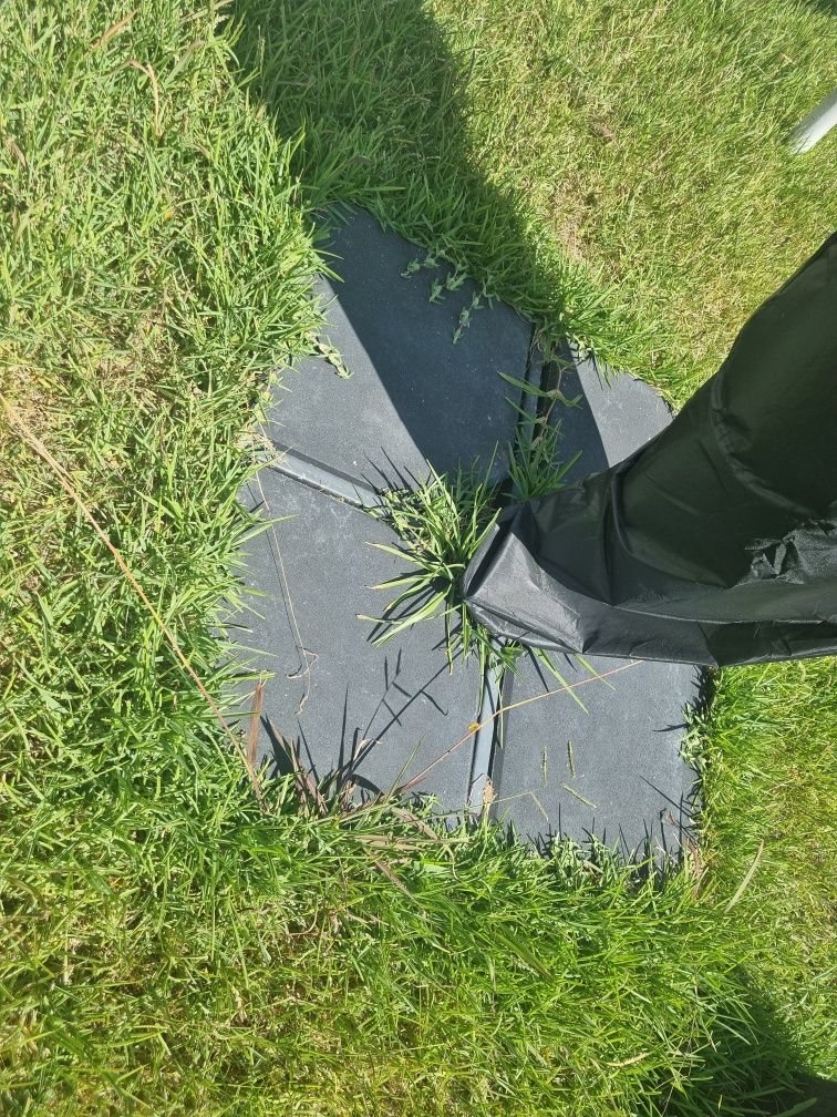 Conjunto Guarda sol, base, capa proteção e toldo extra