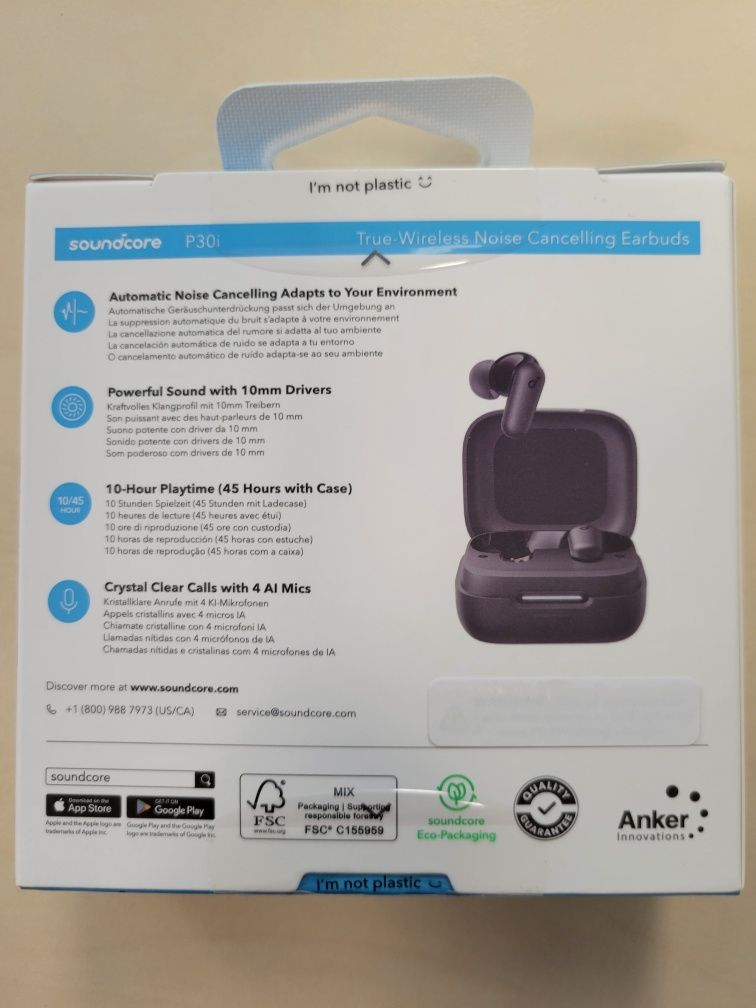 Новинка TWS навушники Anker SoundCore P30i P40i