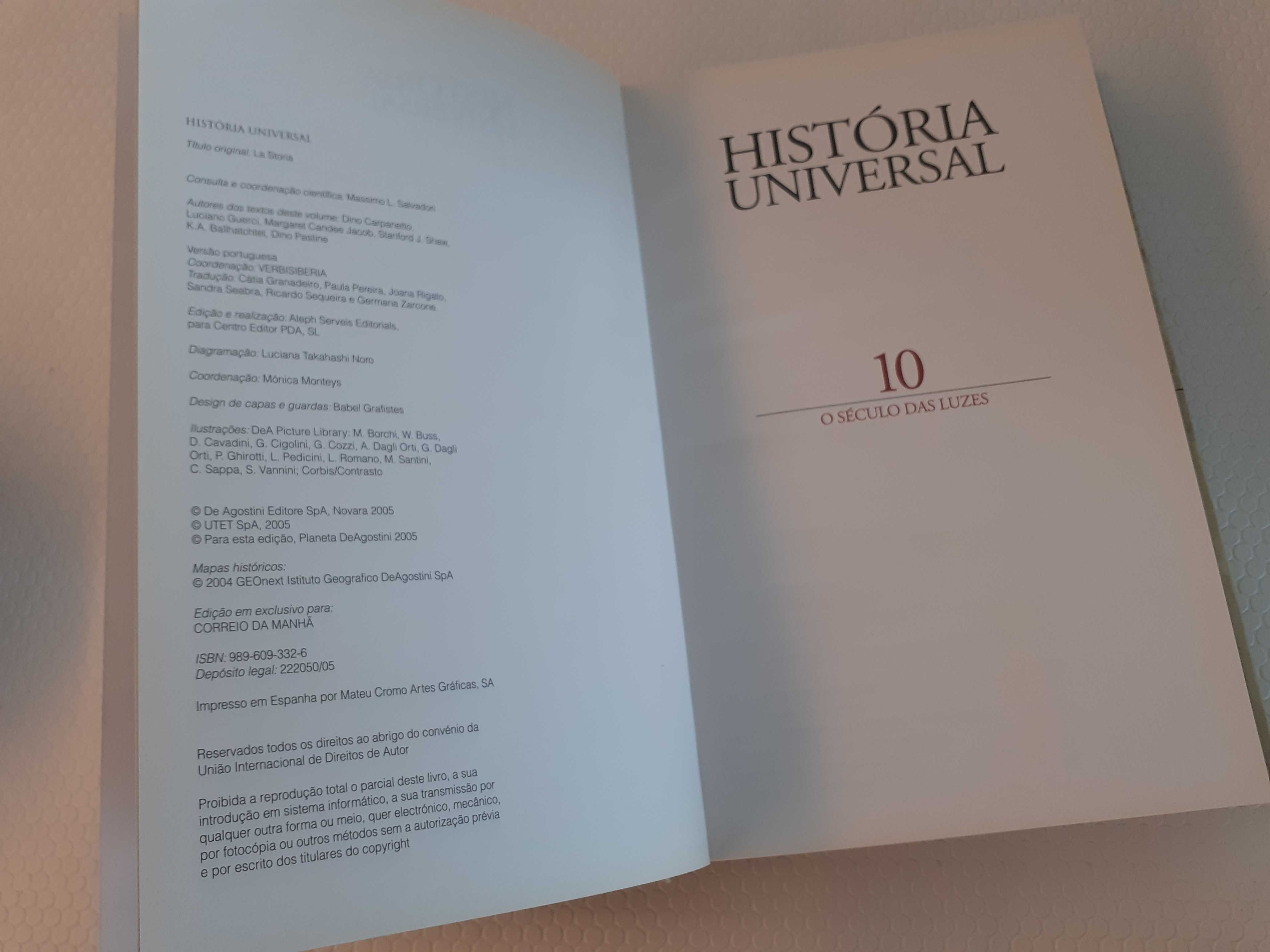 Livro História Universal Vol. 10 O Século das Luzes