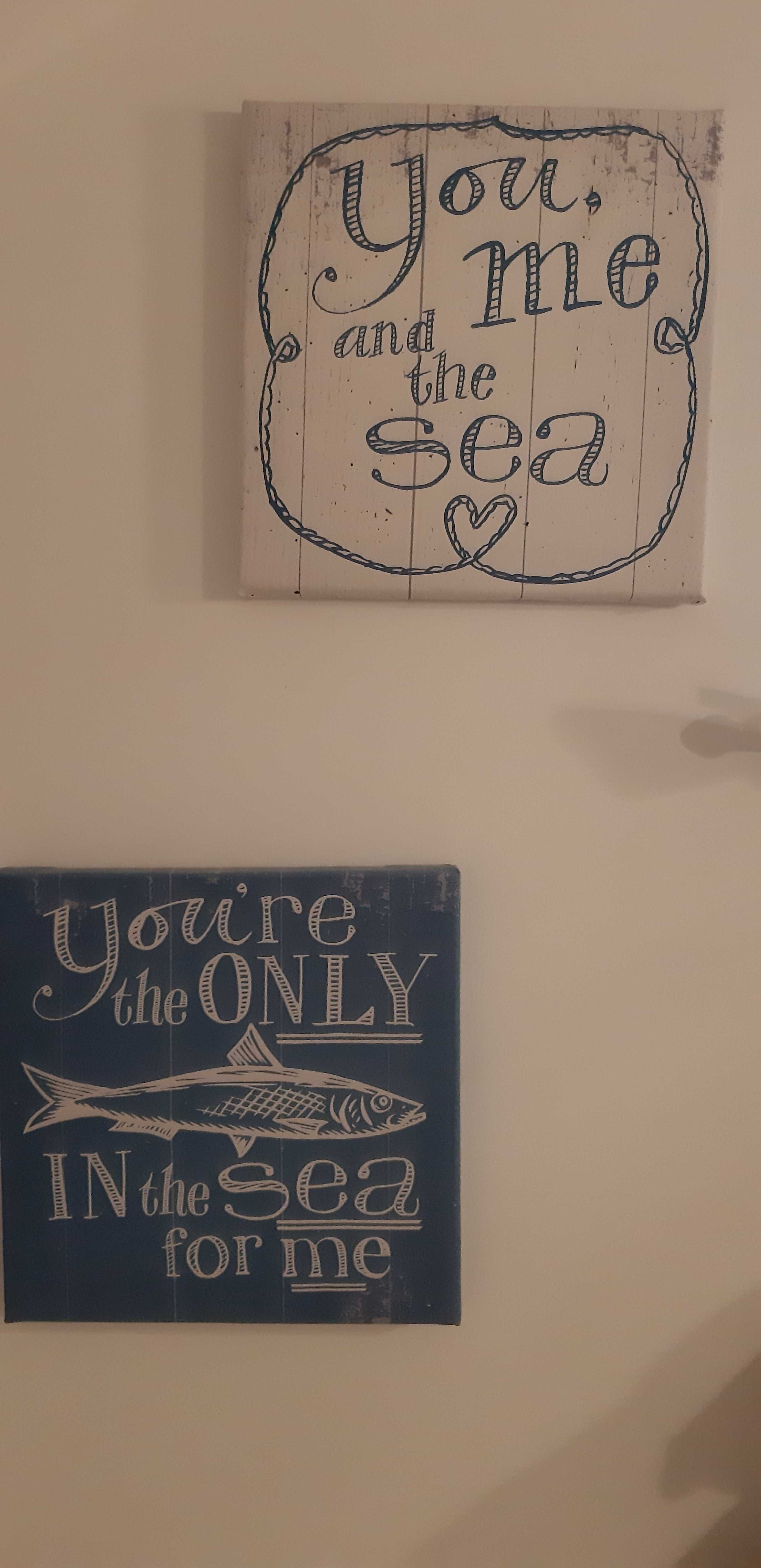 Obrazki,dekoracja,rybka You're the only in the sea for me 25cm