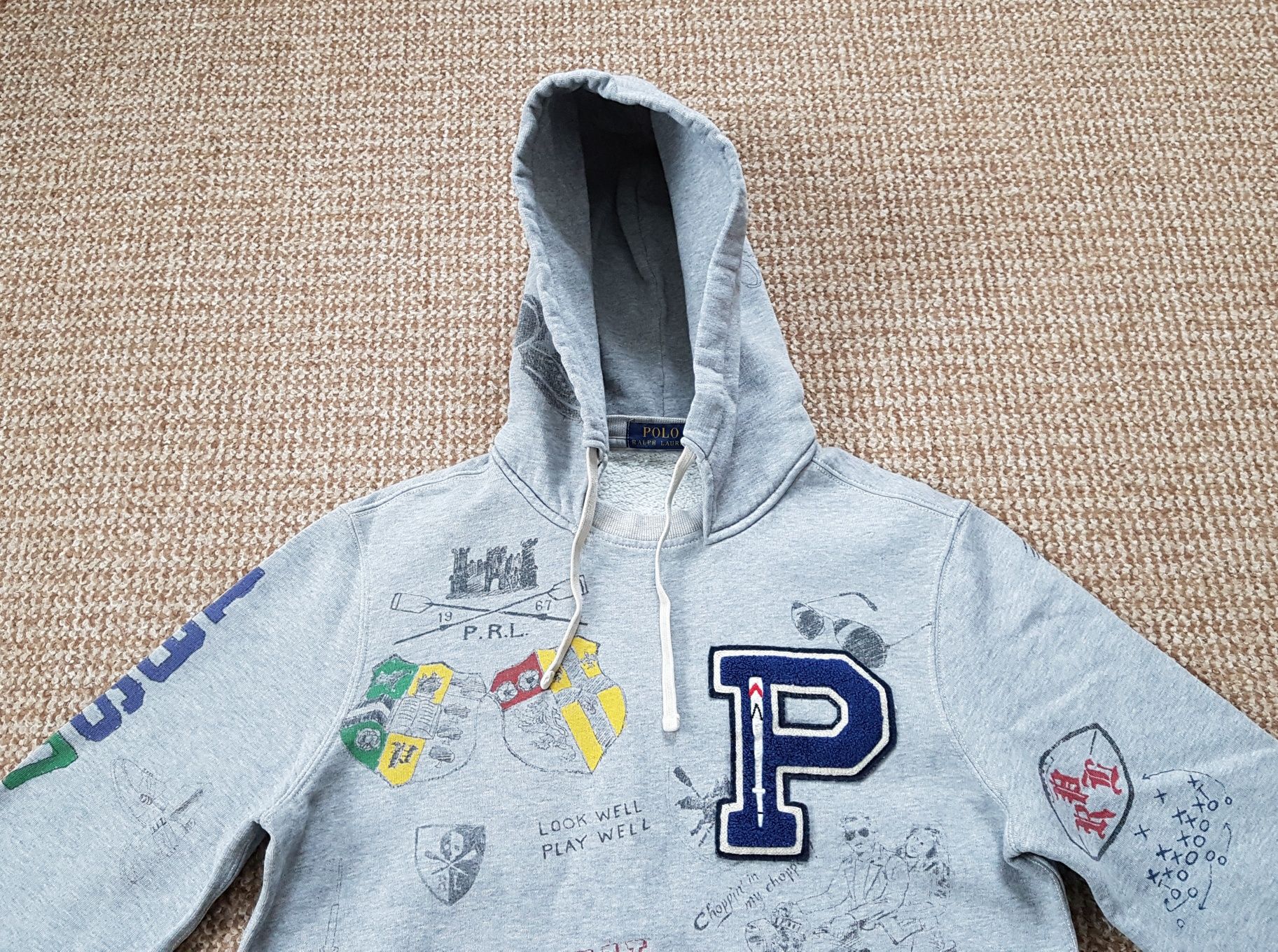 Ralph Lauren Polo Oxford Club 2 Hoodie кофта худи оригинал S