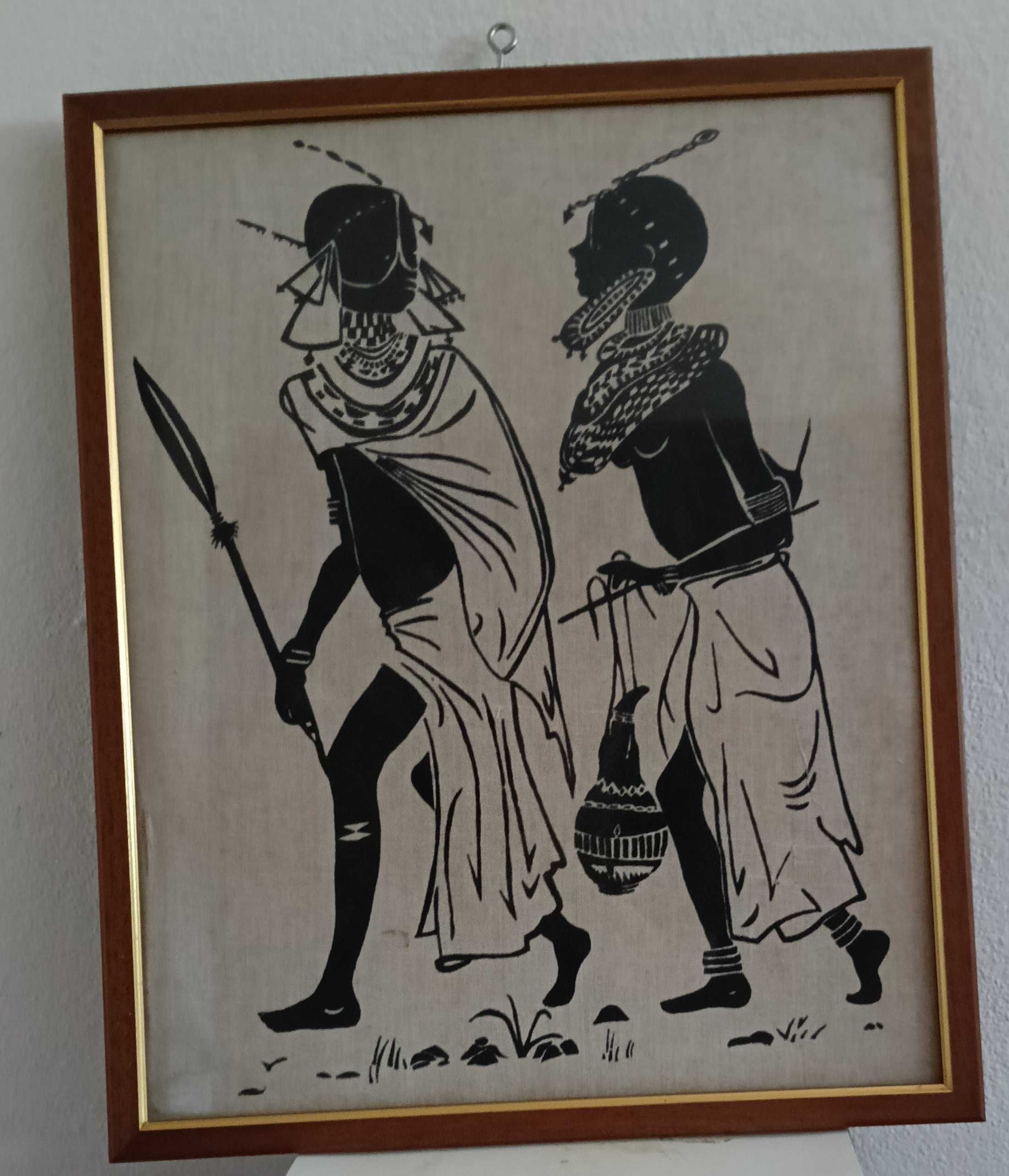 Quadro de casal de indígenas