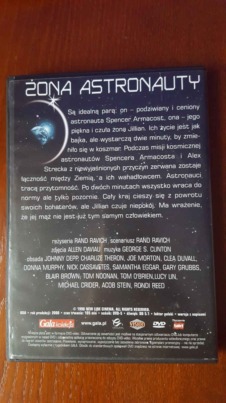 Film DVD "Żona astronauty" Johnny Deep, Charlize Theron jezyk eng pl